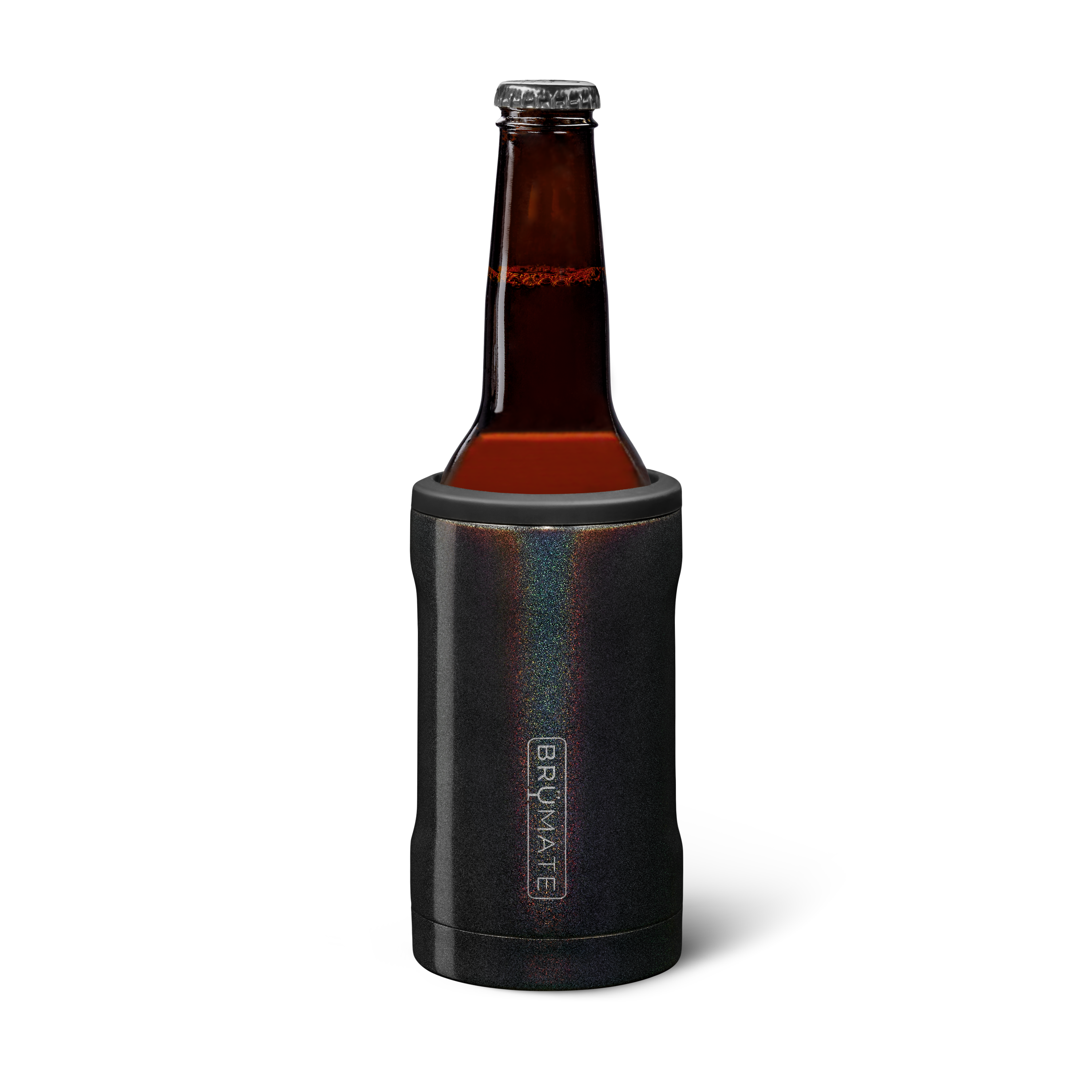 Hopsulator Bott'l | Glitter Charcoal | 12oz Bottles