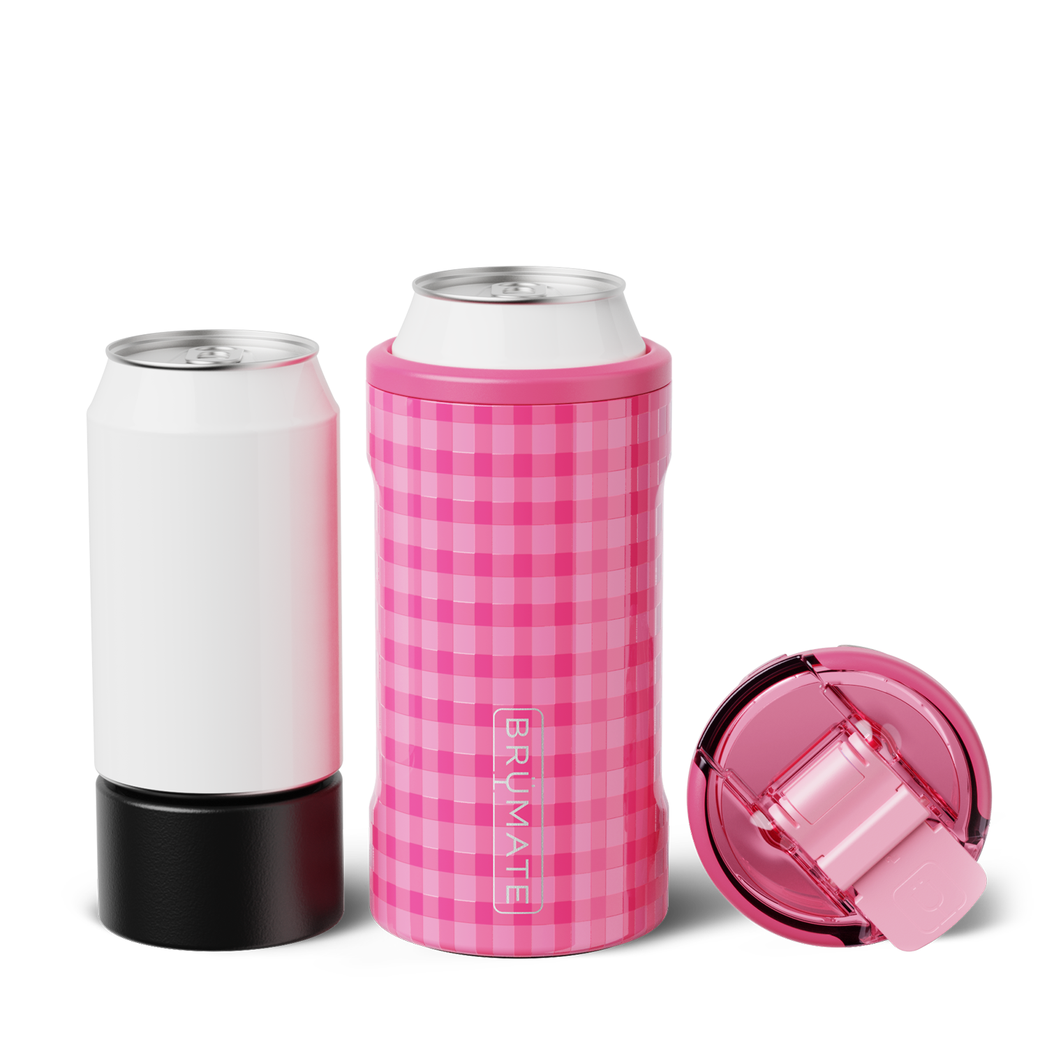 Hopsulator Trio | Pink Gingham | 12/16oz Standard Cans