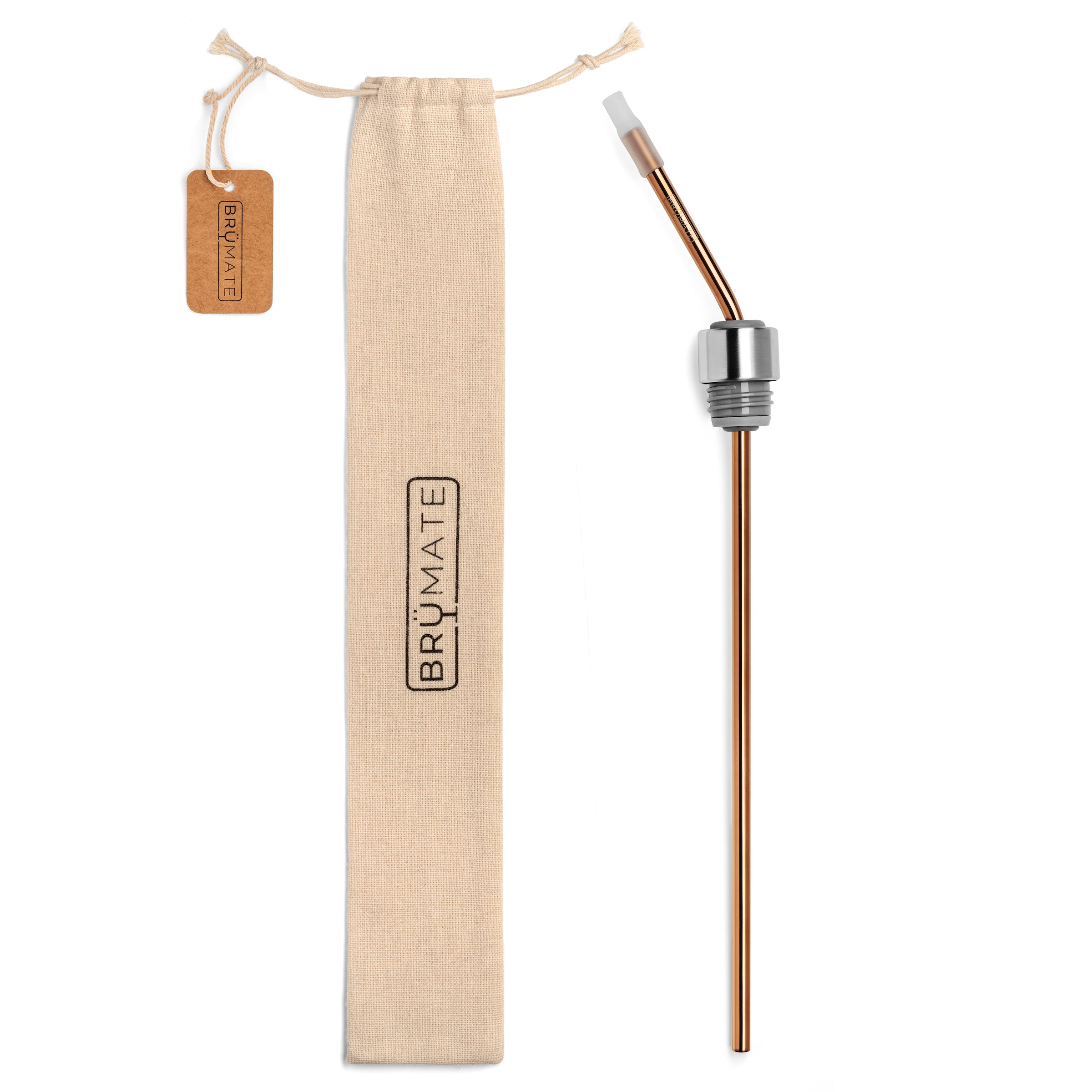 Winesulator  Infinity Straw | Rose Gold