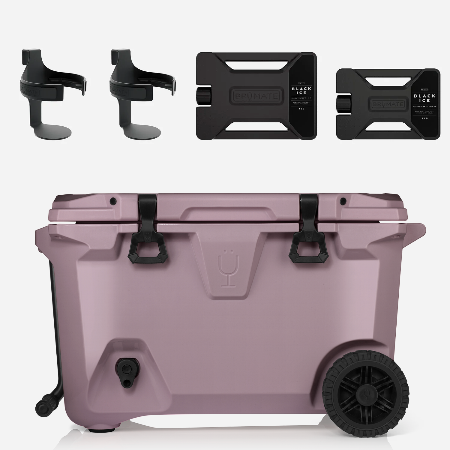BrüTank 55-Quart Double Drink Holder Cooler Bundle | Lilac Dusk